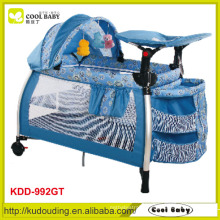 Comfortable blue baby playpen